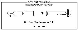 Commercial torsion spring replacement 2
