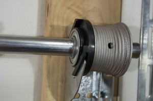 An EZ-SET black plastic bearing holder that is installed incorrectly.