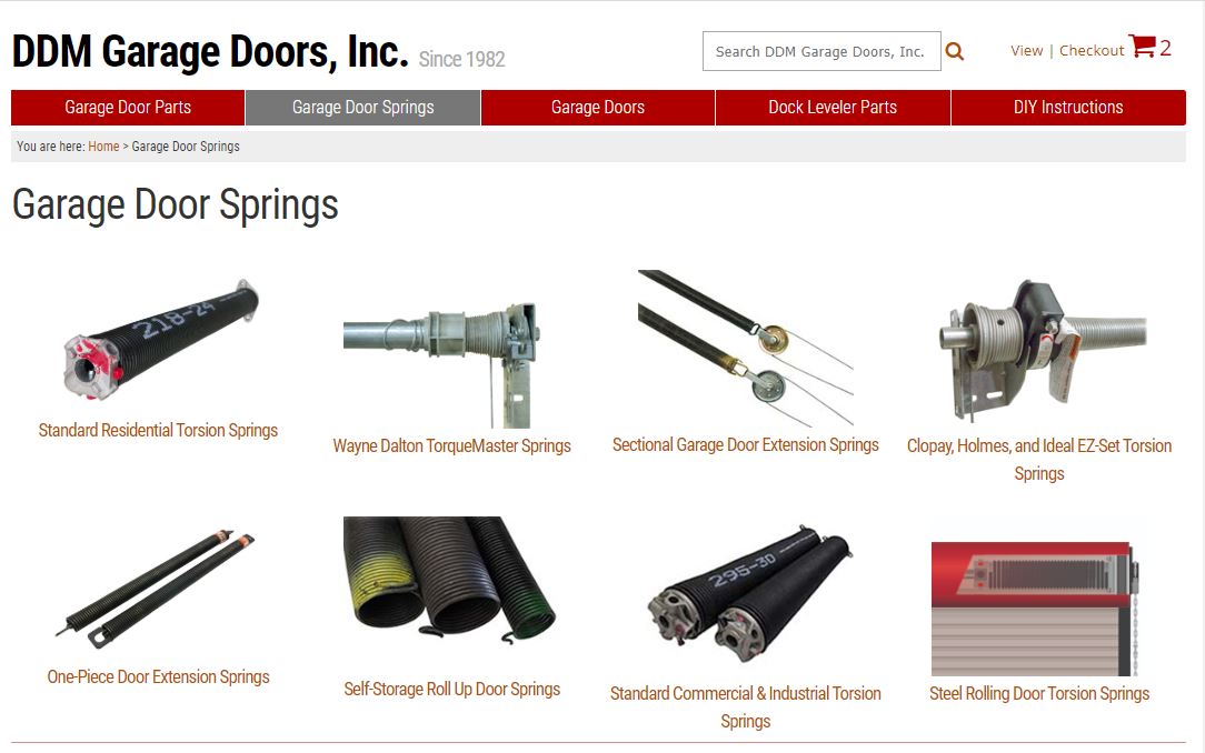 How To Garage Door Springs Ddm, How To Measure Garage Door Torsion Spring
