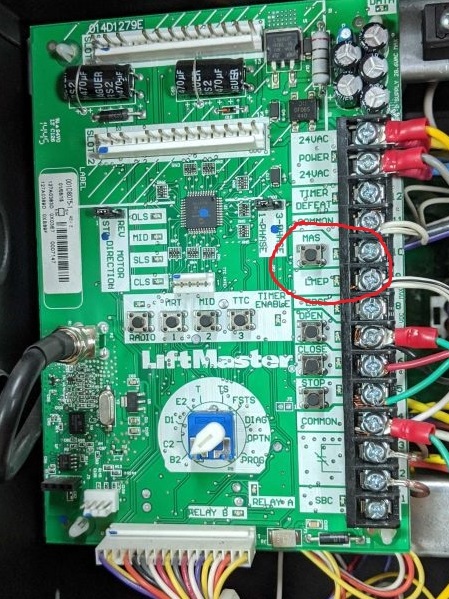 Liftmaster Garage Door Opener Error Code 12 - LiftMaster Control BoarD With Error CoDes CircleD 1