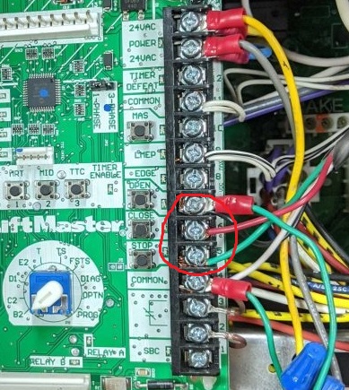 The open, close, and stop signals use a 5-volt DC current
