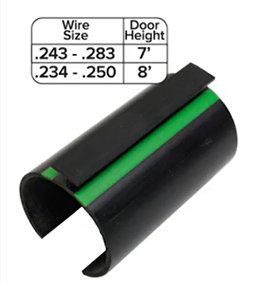 Spring King or Simple Set green spacer.
Wire Size of .243-.283; Door height: 7'
Wire Size of .234-.250; Door height: 8'