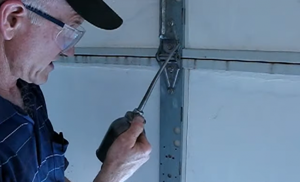 Using Total non-detergent oil to lubricate the hinges of a garage door