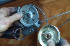 Remove the old pulley.