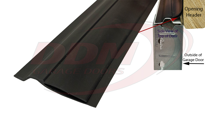 Dual Flap Top Seal For Tongue And, Garage Door Side Seal