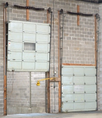 Commercial vertical lift dock doors